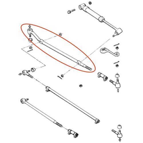Barra Direção APlus Jeep Grand Cherokee 5.9 V8 1997-1998 (LD, externo)