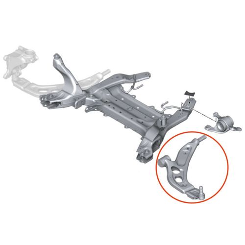 Bandeja Dianteira APlus BMW X1 2014-2022 Lado Direito Série F48
