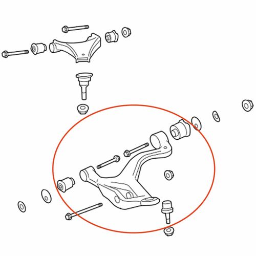 Bandeja Dianteira Inferior APlus Land Rover Discovery 4 2010-2016 (Lado esquerdo)