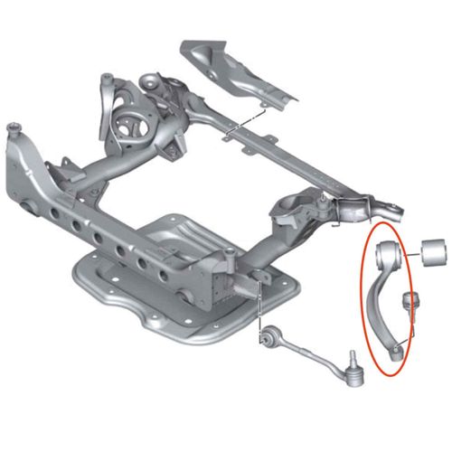 Braço Dianteiro Inferior Curvo APlus BMW X1 2009-2017 (xDrive; Lado direito) Série E84