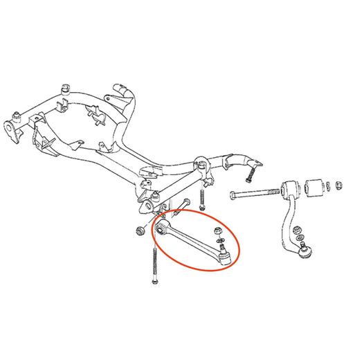 Braço Dianteiro Reto APlus BMW 540 1996-2003 (Lado direito) Série E39