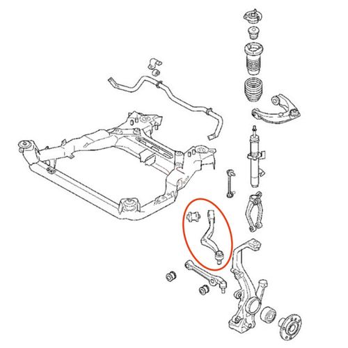Braço Dianteiro Curvo APlus Ford Fusion 2006-2012 (Lado Esquerdo)