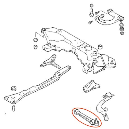 Braço Reto APlus Mitsubishi Eclipse 1995-1998