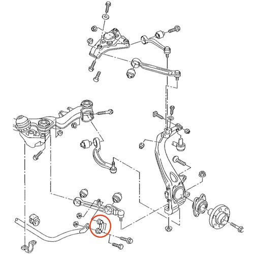 Bieleta Dianteira APlus Audi S4 2004-2008 (Lado direito) Chassi 8E, 8H