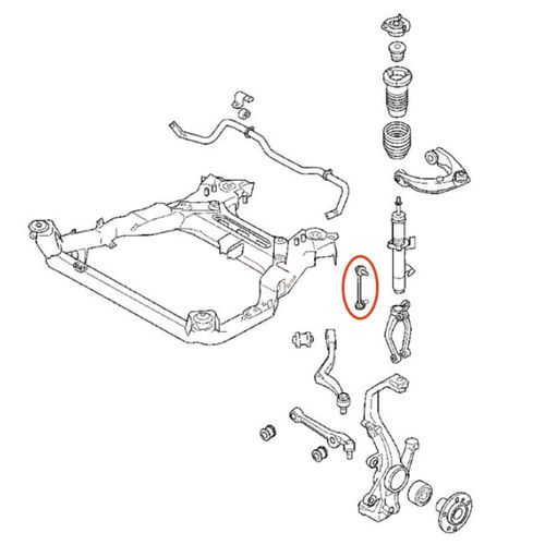 Bieleta Dianteira APlus Ford Fusion 2006-2009 (Lado Esquerdo)