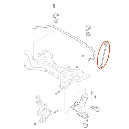 Bieleta Dianteira APlus Hyundai Sonata 2011-2014 (Lado direito)