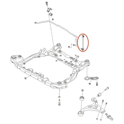 Bieleta Dianteira APlus Hyundai i30 2007-2012 Chassi FD