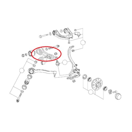 Braço Dianteiro Reto APlus Mercedes-Benz E-240 2003-2009 (LD) Série W211