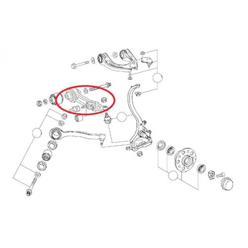 Braço Dianteiro Reto APlus Mercedes-Benz E-500 2003-2009 (LE) Série W211