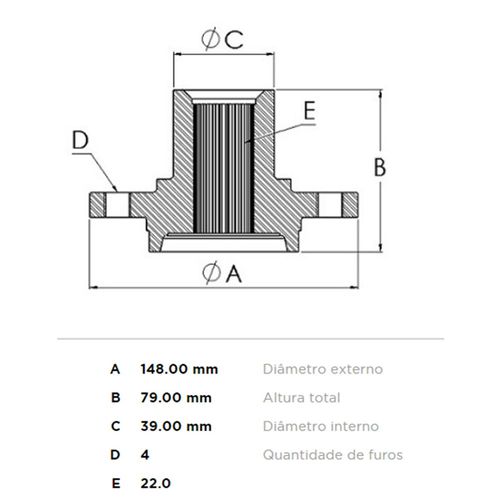 Cubo Roda Dianteiro FREMAX Chery QQ 2011-2020