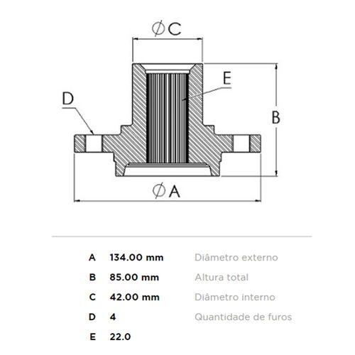 Cubo Roda Dianteiro FREMAX Chery Celer 1.5 2013-2018