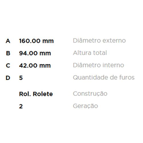 Cubo Roda Traseiro FREMAX Peugeot Boxer 2.3 2010-2019