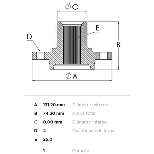 Cubo Roda Dianteira FREMAX Ford Focus 2001-2009