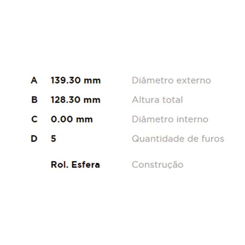 Cubo Roda Traseiro FREMAX Honda HR-V 1.8 2016-2021
