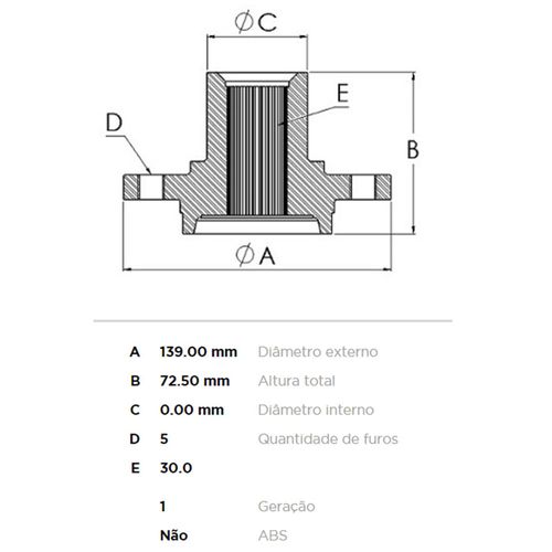 Cubo Roda Dianteira FREMAX Hyundai Azera 2007-2017 (3.0/3.3)