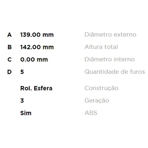 Cubo Roda Traseira FREMAX Kia Cerato 2009-2013