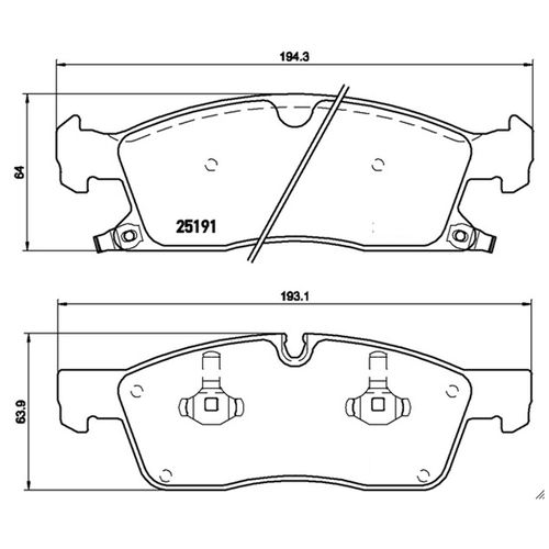 Pastilha Dianteira Cerâmica Centric Jeep Cherokee 2014-2015