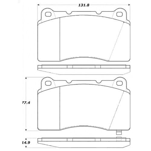 Pastilha Dianteira Centric Subaru Impreza WRX STI 2006-2013