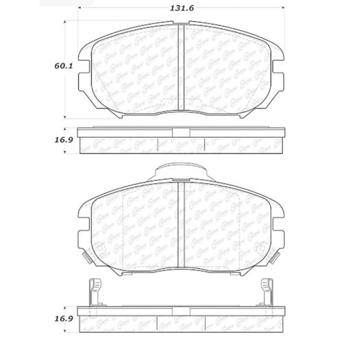 Pastilha Dianteira Cerâmica Centric Hyundai Sonata 3.3 V6 2005-2009