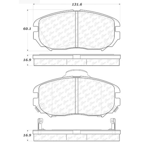 Pastilha Dianteira Centric Hyundai Azera 3.8 V6 2006-2011