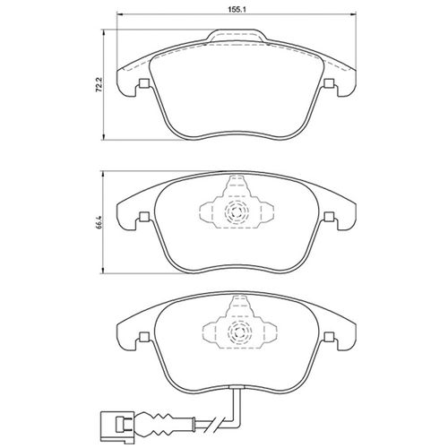 Pastilha Dianteira Centric Audi Q3 2011-2016
