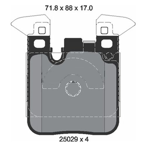 Pastilha Traseira Textar BMW 120 2013-2018 Série F20, F21
