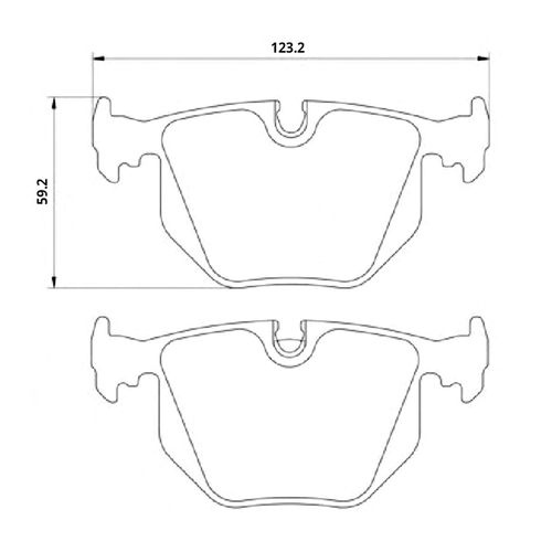 Pastilha Traseira Cerâmica Meyle BMW X3 2.0 2004-2008 Série E83
