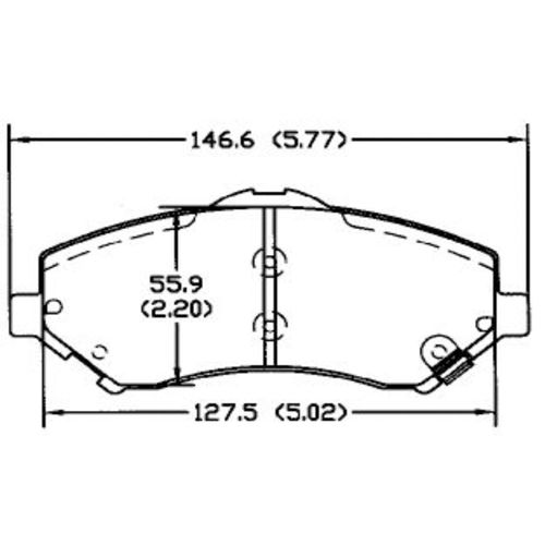 Pastilha Traseira Centric Dodge Journey V6 2012-2014