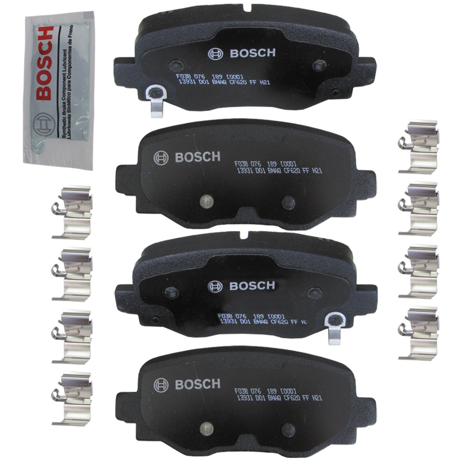 Pastilha Traseira QuietCast Cerâmica Jeep Renegade 2016-2023 Bosch