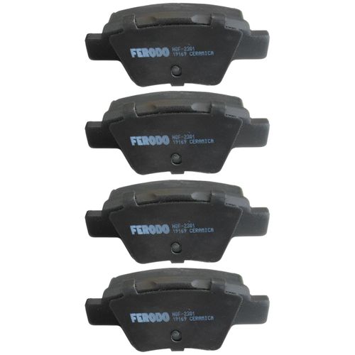 Pastilha Traseira Cerâmica Ferodo Peugeot 307 2.0 16v 2004-2011