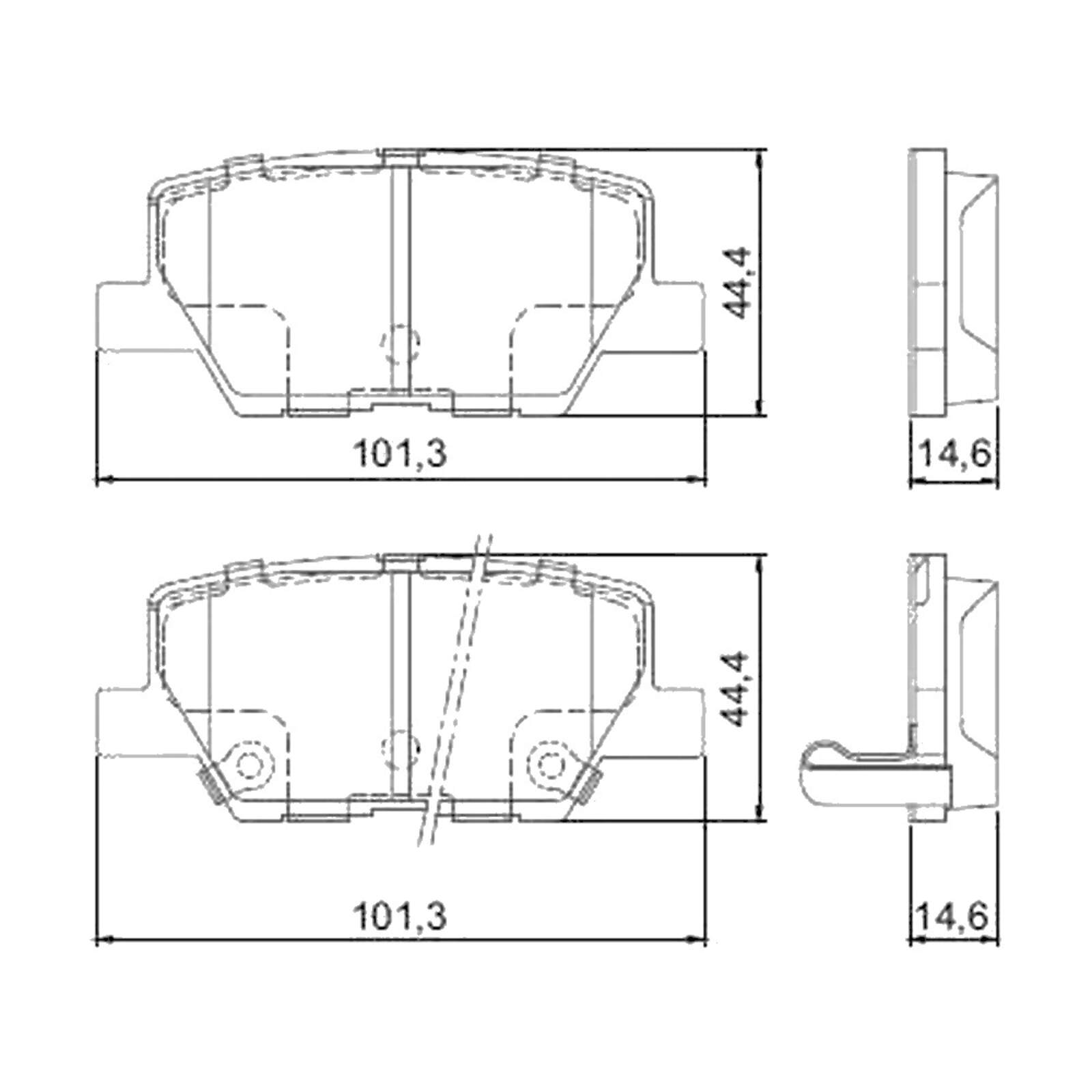 Pastilha Traseira Cerâmica Mitsubishi Outlander 2.0 2014