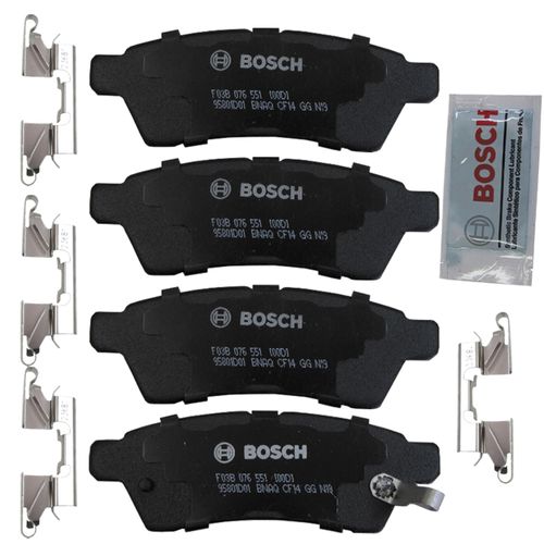 Pastilha Traseira QuietCast Cerâmica Bosch Nissan Frontier 2000-2016 (2.5/2.8)