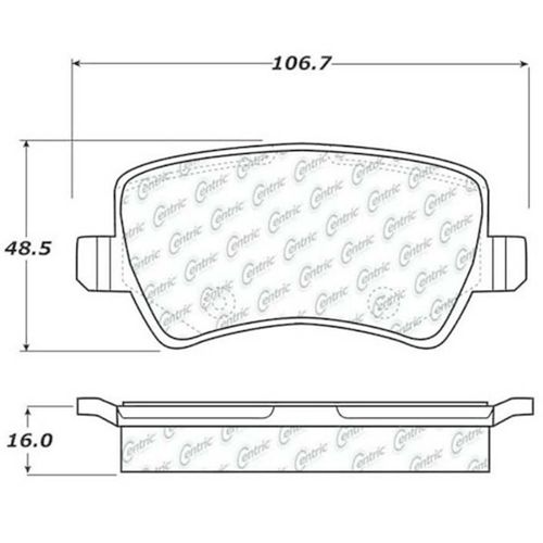 Pastilha Traseira Centric Volvo XC60 3.2 2010-2015
