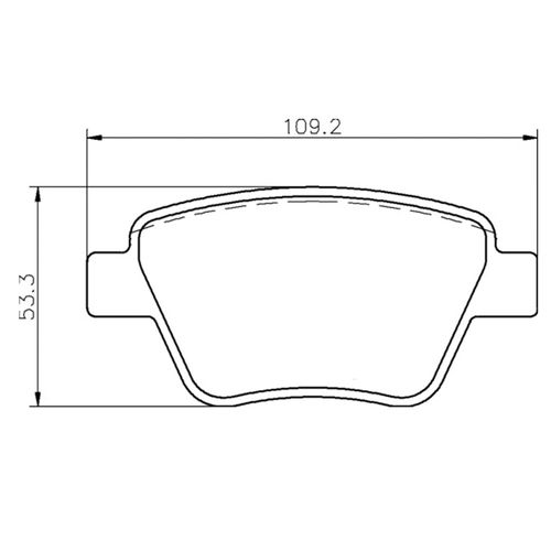 Pastilha Traseira TRW Volkswagen Fusca 2.0 TSI 2011-2016 (109mm)