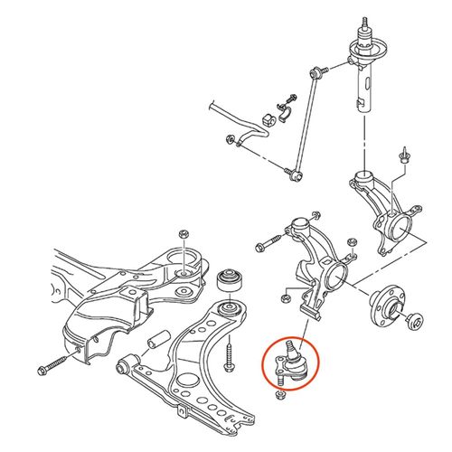 Pivo Dianteiro APlus Volkswagen Polo 2003-2014 (LE)