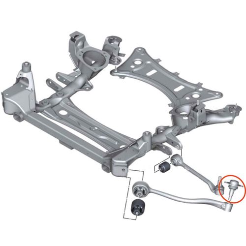 Pivô Braço Dianteiro Curvo APlus BMW X3 2011-2017 Série F25