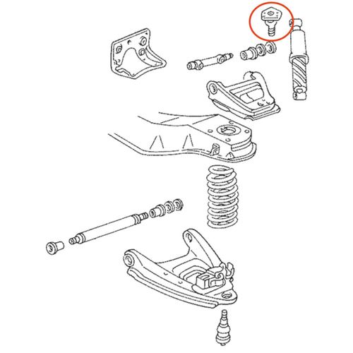 Pivô Dianteiro Superior APlus Dodge Ram 1500 4x4 2003-2013