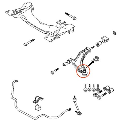 Pivô Dianteiro APlus Land Rover Freelander 1997-2006 Chassi L314