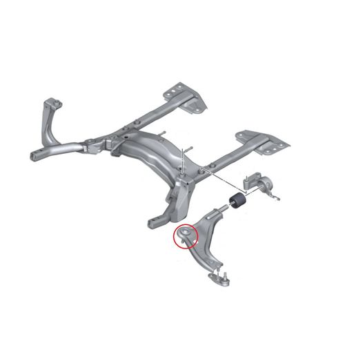 Pivo Bandeja Dianteira APlus Mini Hatch 2006-2013 (central) Série R56