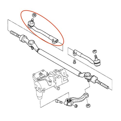 Terminal Direção APlus BMW 540 1995-2003 (Lado direito) Série E39