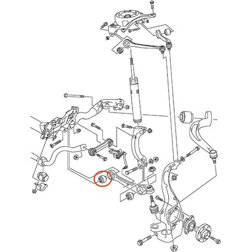 Bucha Braço Reto APlus Audi A5 2009-2016 (Interna)