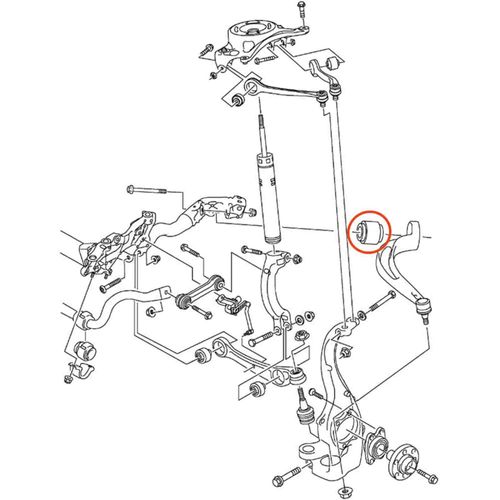 Bucha Braço Dianteiro Inferior Curvo APlus Audi Q5 2008-2017 (Ø65mm)