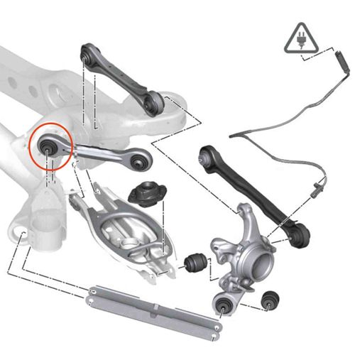 Bucha Braço Traseiro APlus BMW X1 2009-2015 (Anterior Interna; Central Externa) (X-Drive)