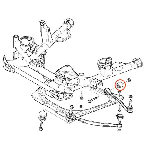 Bucha Braço Reto APlus BMW X3 2003-2010 Série E83