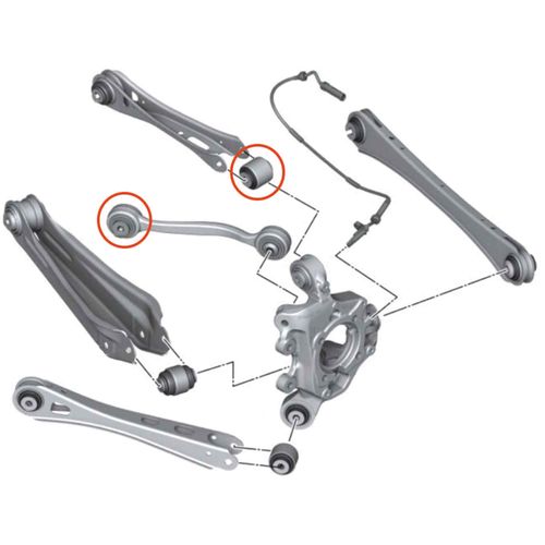 Bucha Braço Traseiro Superior APlus BMW X4 2014-2018 Série F26
