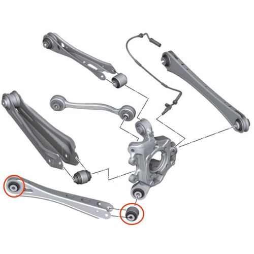 Bucha Braço Traseiro Inferior APlus BMW X4 2014-2018 Série F26