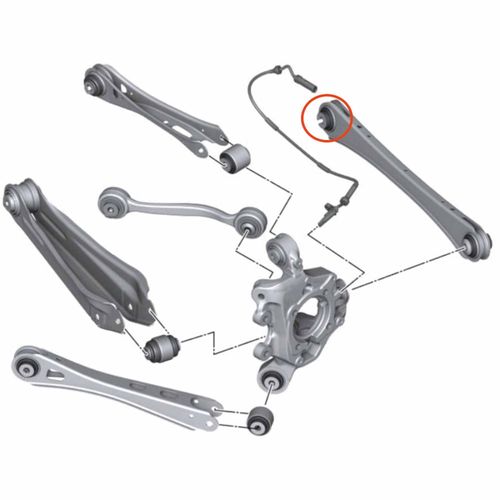Bucha Interna Braço Traseiro Superior Posterior APlus BMW X4 2014-2018 Série F26