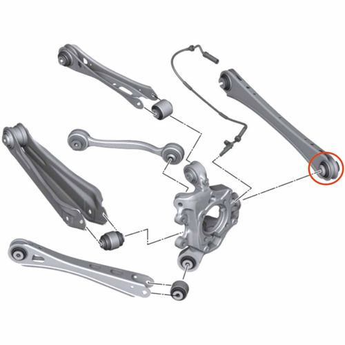 Bucha Externa Braço Traseiro Superior Posterior APlus BMW X4 2014-2018 Série F26