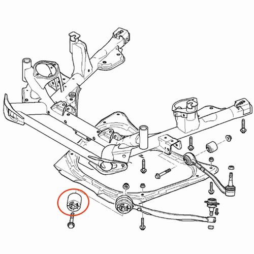 Bucha Braço Curvo APlus BMW X3 2005-2010 Série E83