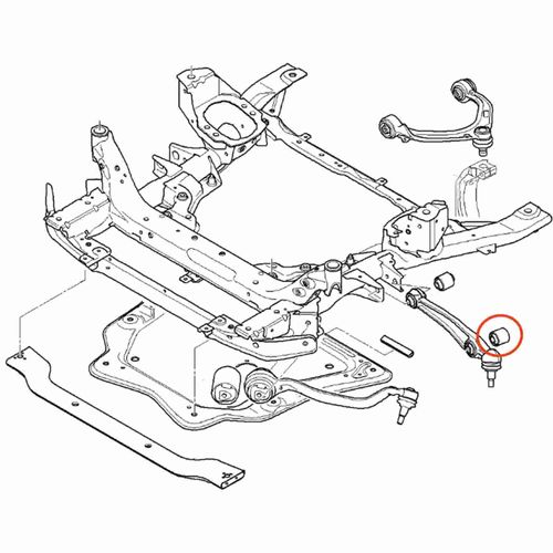 Bucha Externa Braço Reto APlus BMW X5 2006-2018 Série E70 F15